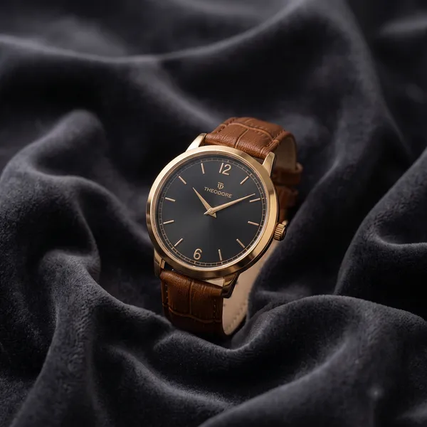 THEODORE_Men__Classic_Premium_Strap_Watch_For_Men_-_TD16609_With_1_Year_Warranty