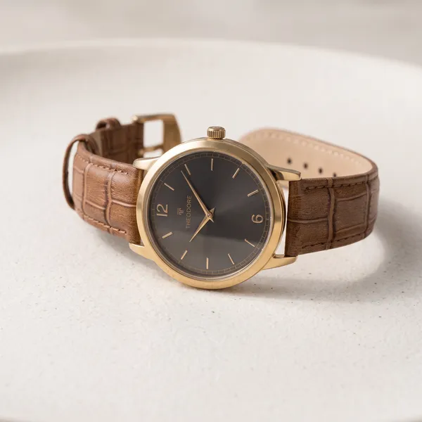 THEODORE_Men__Classic_Premium_Strap_Watch_For_Men_-_TD16609_With_1_Year_Warranty
