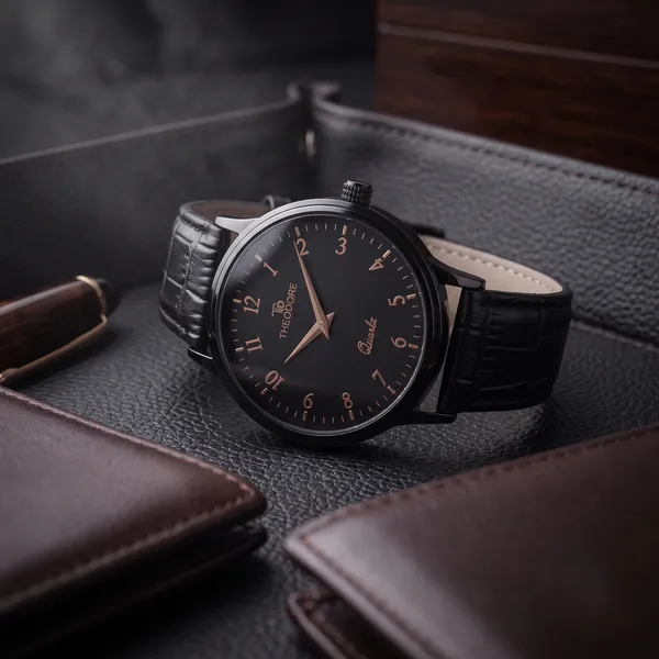 THEODORE_Men__Classic_Premium_Strap_Watch_For_Men_-_TD16612_With_1_Year_Warranty