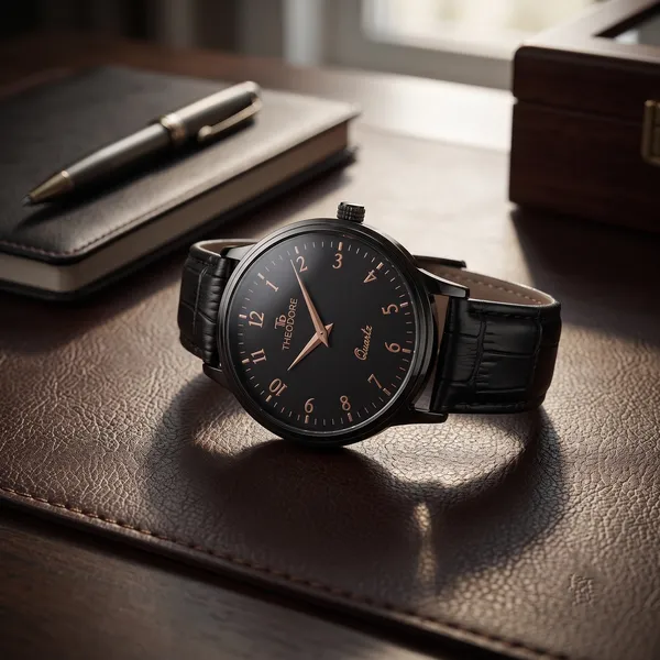 THEODORE_Men__Classic_Premium_Strap_Watch_For_Men_-_TD16612_With_1_Year_Warranty