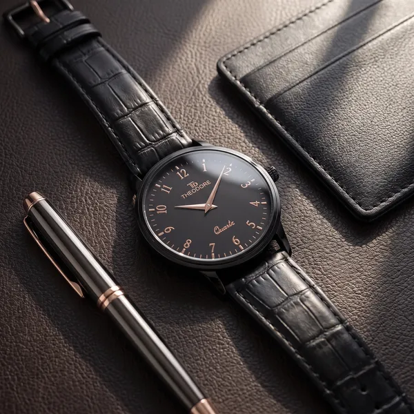 THEODORE_Men__Classic_Premium_Strap_Watch_For_Men_-_TD16612_With_1_Year_Warranty