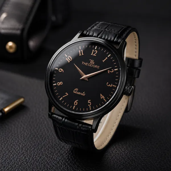 THEODORE_Men__Classic_Premium_Strap_Watch_For_Men_-_TD16612_With_1_Year_Warranty