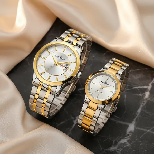 Classic_Dual_Tone_Shade_Stainless_Steel_Metal_Chain_Watch_for_Couple_-_TD408-515