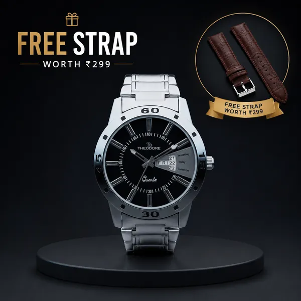 Black_Date_And_Day_Round_Dial_Watch_With_1_year_warranty_and_Strap_Free_for_Men_TD16188STP
