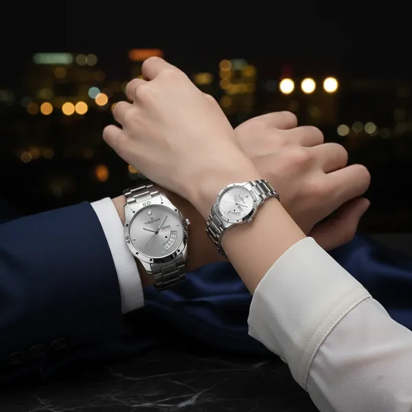 Couple_Premium_Date_and_Day_Stainless_Steel_Chain_Watch_-_With_1_year_warranty_TD192-193