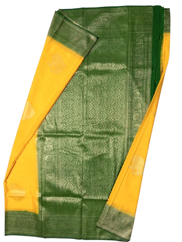 Yellow_Georgette_Silk_Saree_For_Women