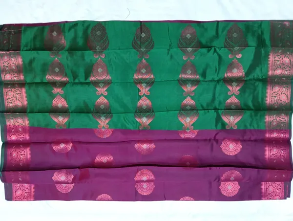 Wine_Silk_Butta_Designer_Saree_For_Women