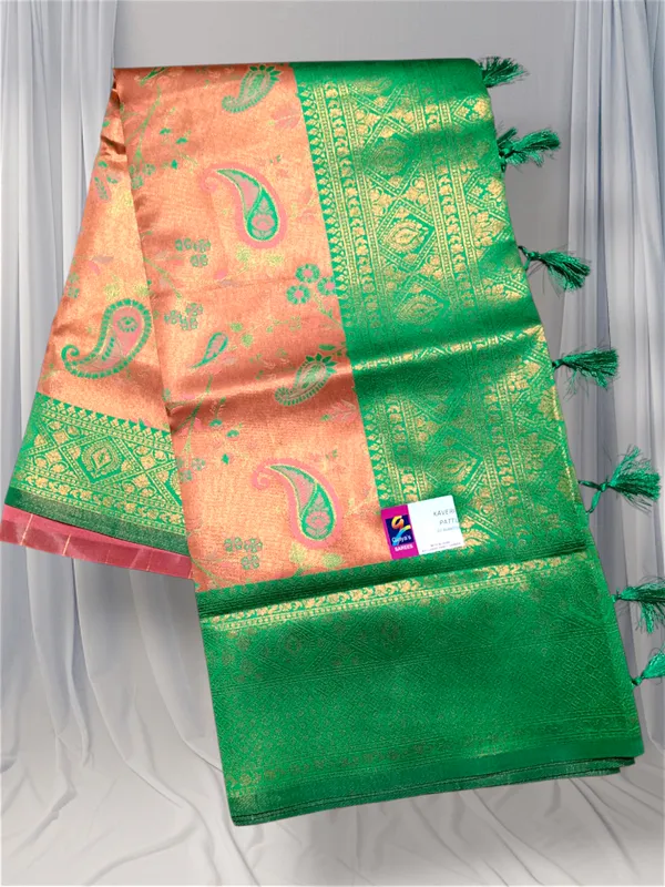 Peach_Kaveri_Pattu_Silk_Saree_For_Women