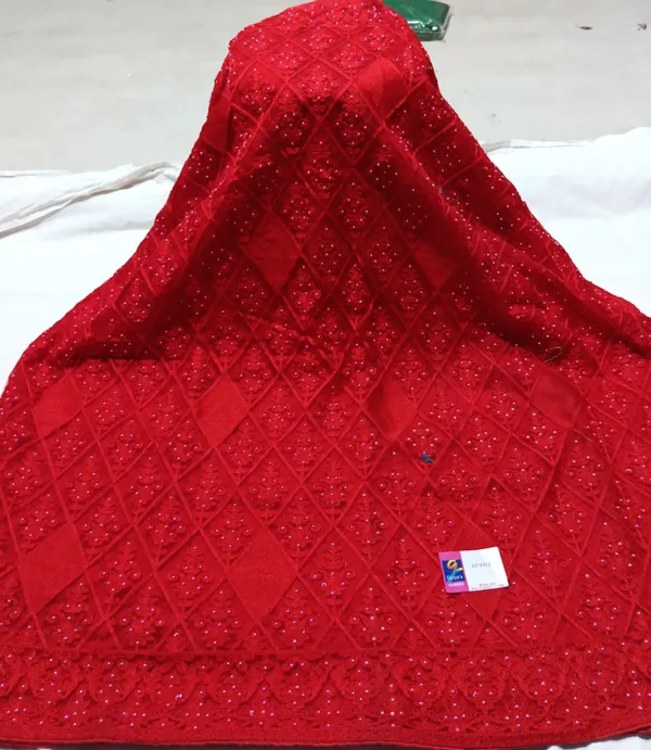 Red_Super_Net_Work_Designer_Saree_For_Women