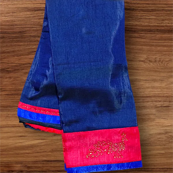 Navy_Blue_Fancy_Borderwork_Designer_Saree_For_Women