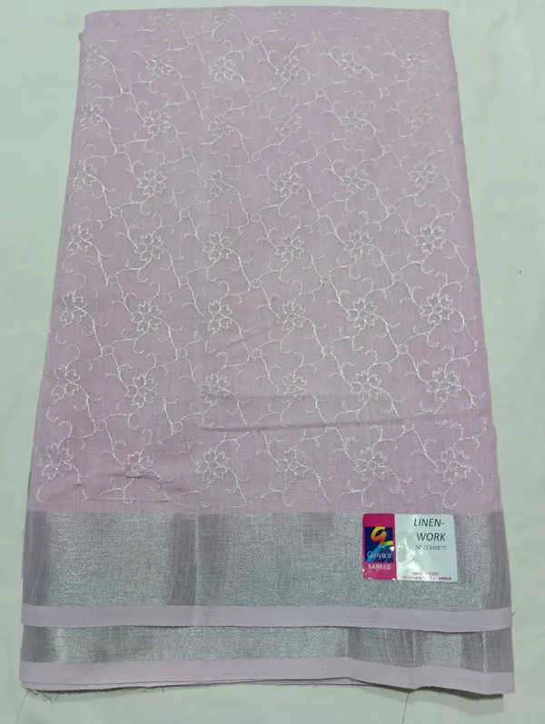 Light_pink__Cotton_Work_Designer_Saree_For_Women