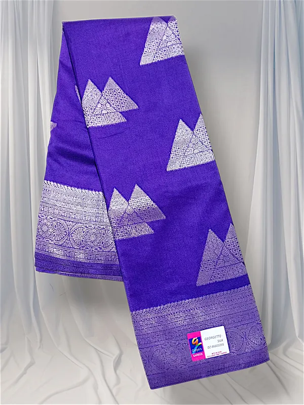 Purple_Georgette_Silk_Saree_For_Women