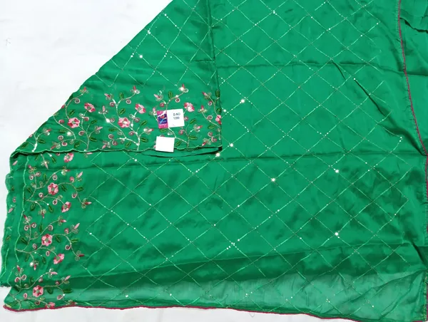 Green_Chiffon_Work_Designer_Saree_For_Women
