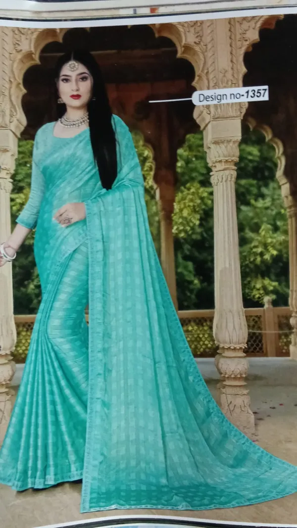 light_blue_Chiffon_Plain_Designer_Saree_For_Women