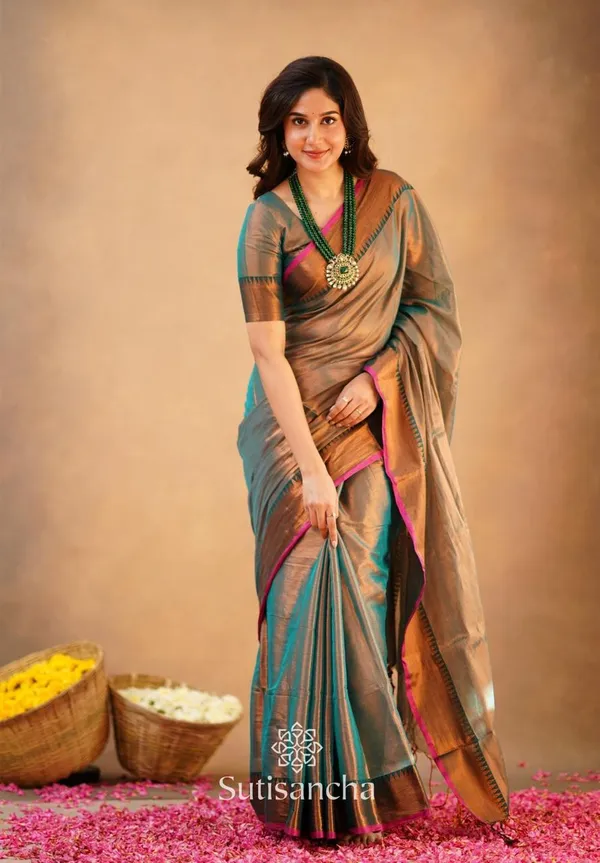 Bronze_Linen_Tissue_Zari_Woven_Silk_Saree_For_Women