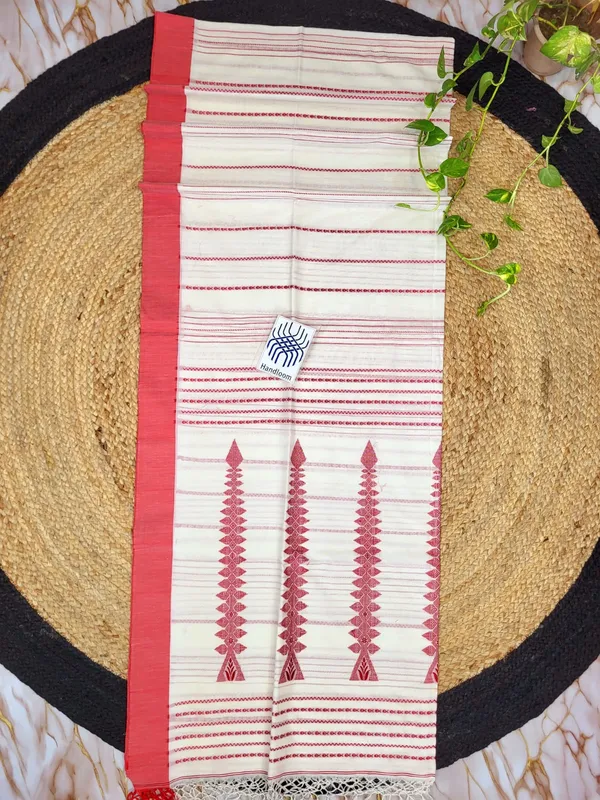Off_White_Cotton_Handloom_Woven_Border_Saree_For_Women