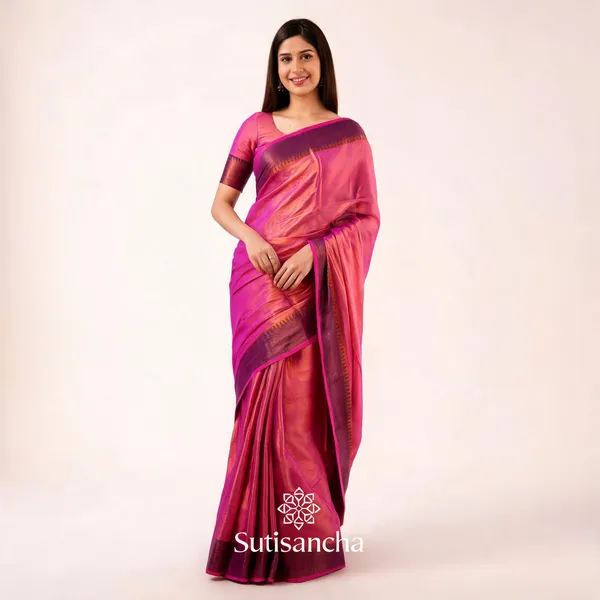 Pink_Silk_Zari_Border_Traditional_Saree_For_Women