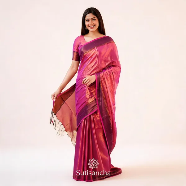 Pink_Silk_Zari_Border_Traditional_Saree_For_Women