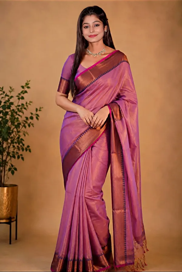 Pink_Silk_Zari_Border_Traditional_Saree_For_Women