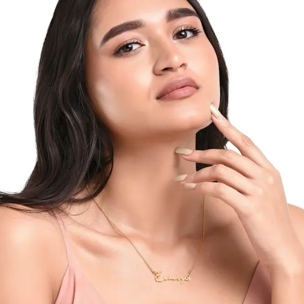 Diamond_Signature_Name_22K_Gold_Plated_Necklace