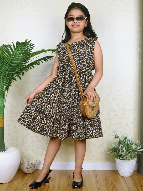 Brown_Solid_Evening_Dress_For_Girls