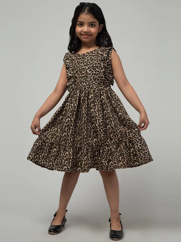 Brown_Solid_Evening_Dress_For_Girls