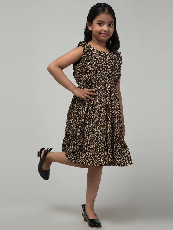 Brown_Solid_Evening_Dress_For_Girls