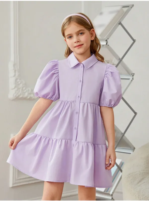 Purple_Solid_Outdoor_Party_Dress_For_Girls