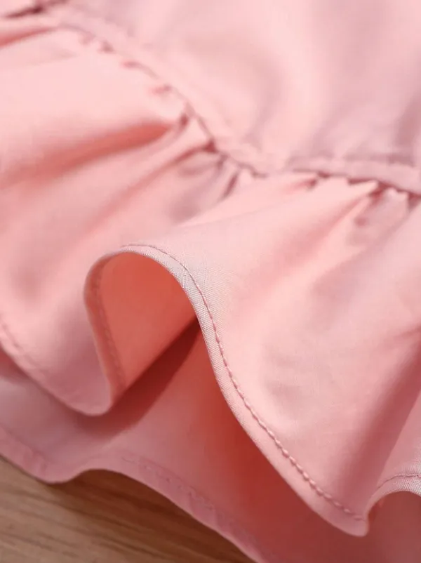 Peach_Solid_Casual_Tops_For_Girls