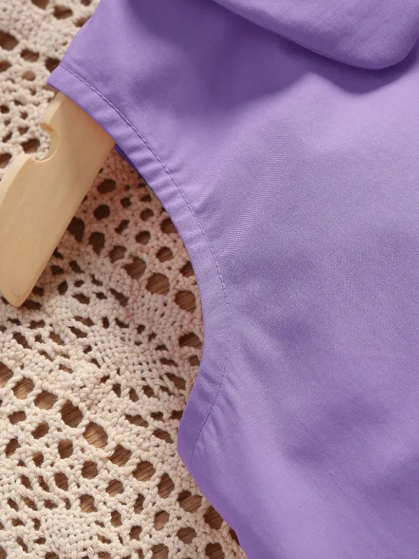 Lavender_Solid_Regular_Fit_Tops_For_Girls
