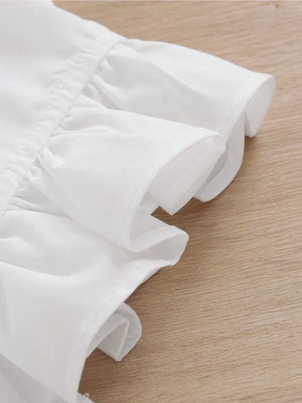 White_Solid_Casual_Tops_For_Girls