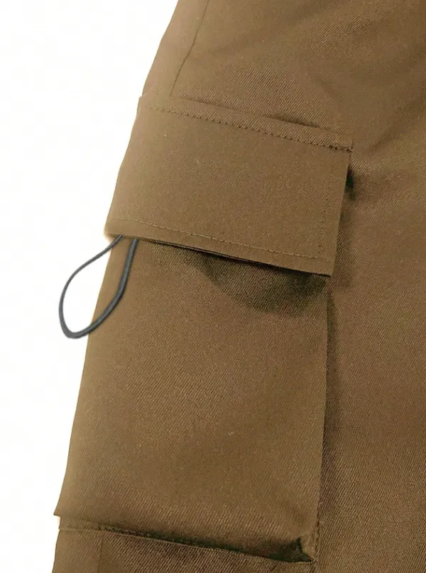 Skin_Solid_Casual_Cargo_Pants_For_Girls