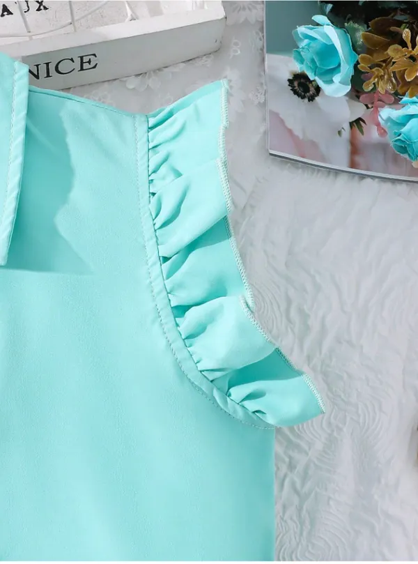 Mint_Green_Ruffle_Trim_Outdoor_Dress_For_Girls