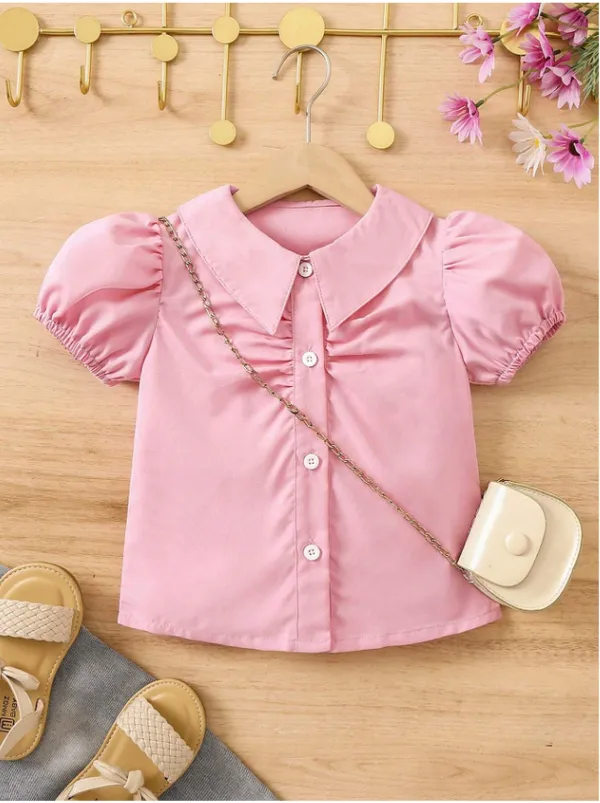 Pink_Solid_Casual_Tops_For_Girls