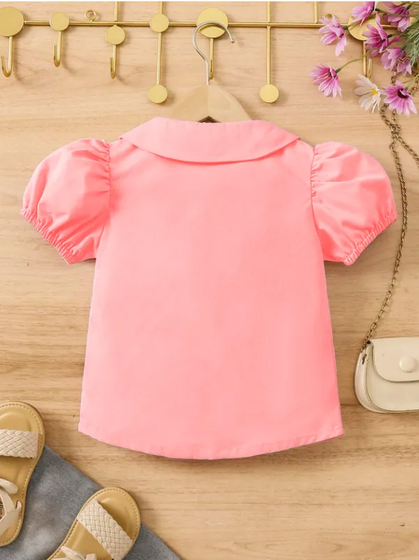 Peach_Solid_Casual_Tops_For_Girls