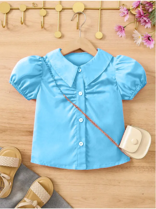 Sky_Blue_Solid_Casual_Tops_For_Girls