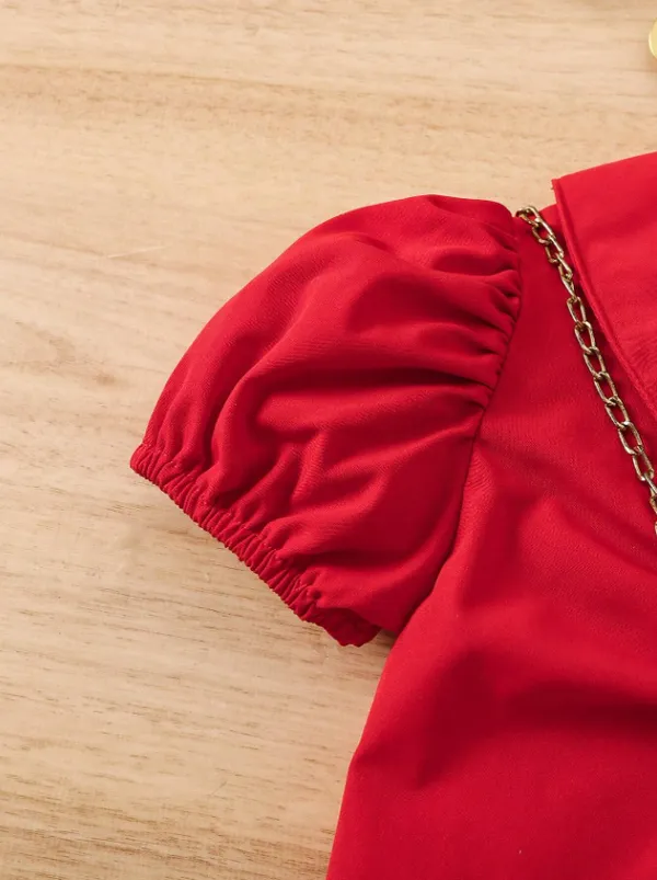 Red_Solid_Casual_Tops_For_Girls