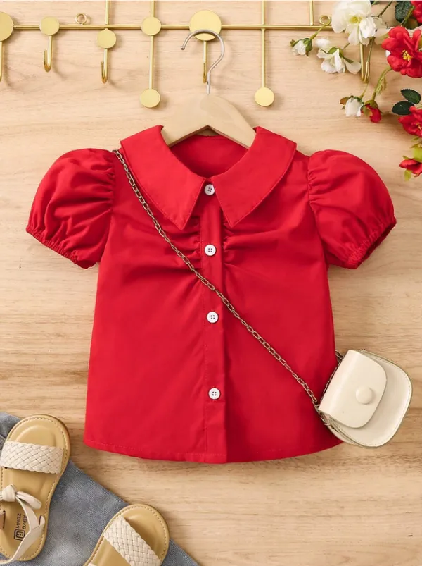 Red_Solid_Casual_Tops_For_Girls