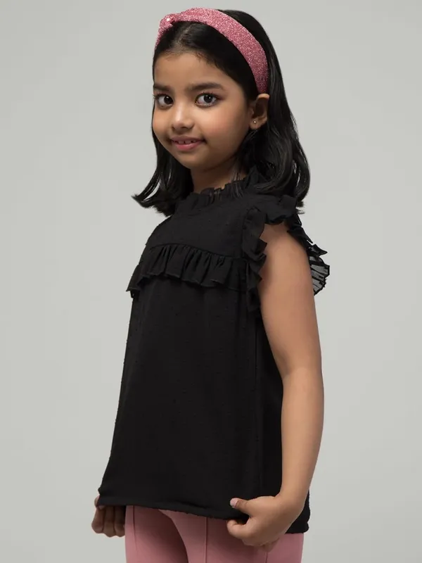 Black_Solid_Birthday_Tops_For_Girls