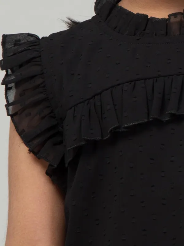 Black_Solid_Birthday_Tops_For_Girls