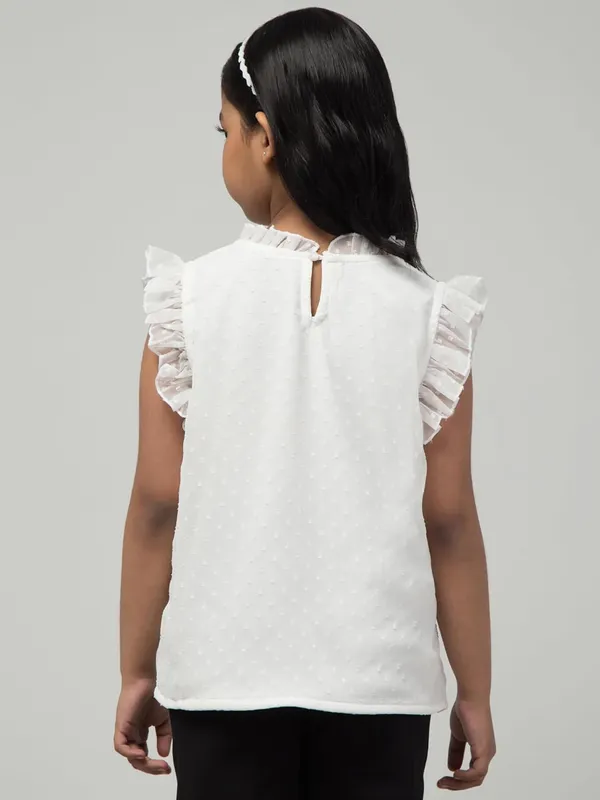 White_Solid_Birthday_Tops_For_Girls