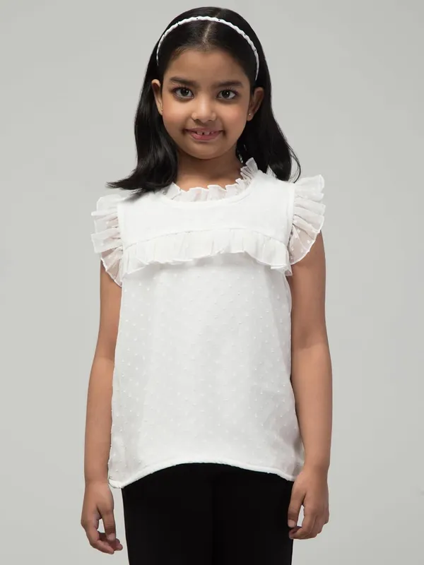 White_Solid_Birthday_Tops_For_Girls