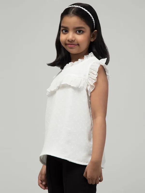 White_Solid_Birthday_Tops_For_Girls