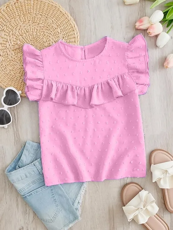 Pink_Solid_Birthday_Tops_For_Girls