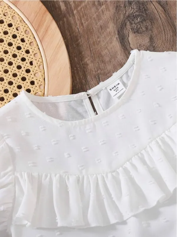 White_Solid_Casual_Tops_For_Girls
