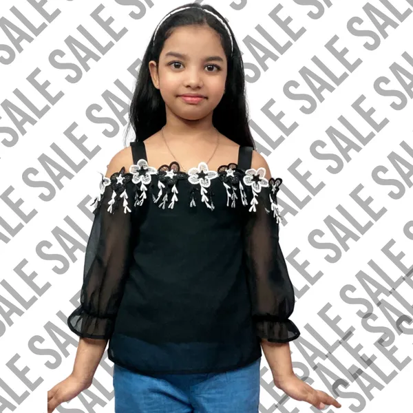 Black_Solid_Casual_Tops_For_Girls