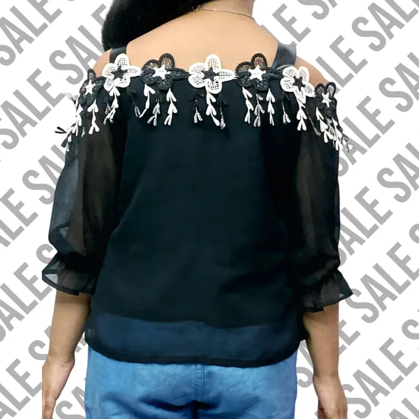 Black_Solid_Casual_Tops_For_Girls