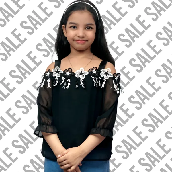 Black_Solid_Casual_Tops_For_Girls