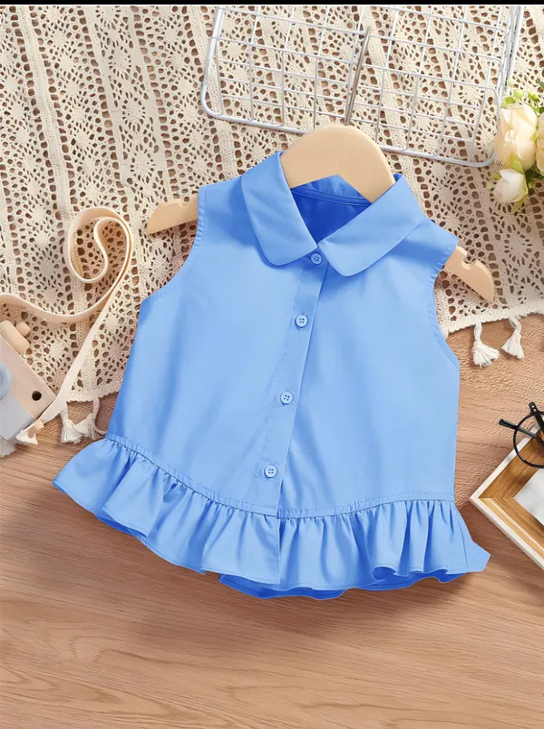 Sky_Blue_Solid_Casual_Tops_For_Girls