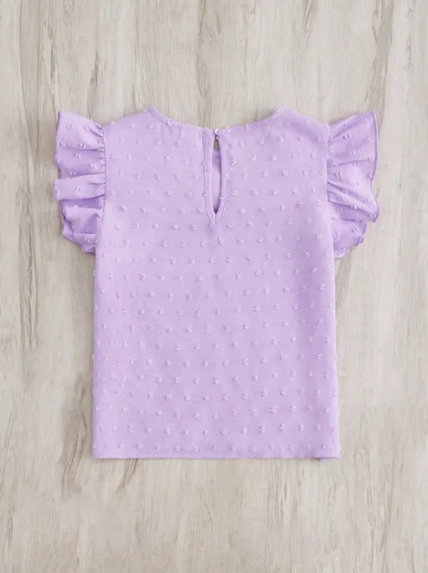 Purple_Solid_Casual_Tops_For_Girls
